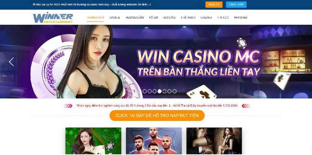 Thăng hoa cùng kho game tại Winner