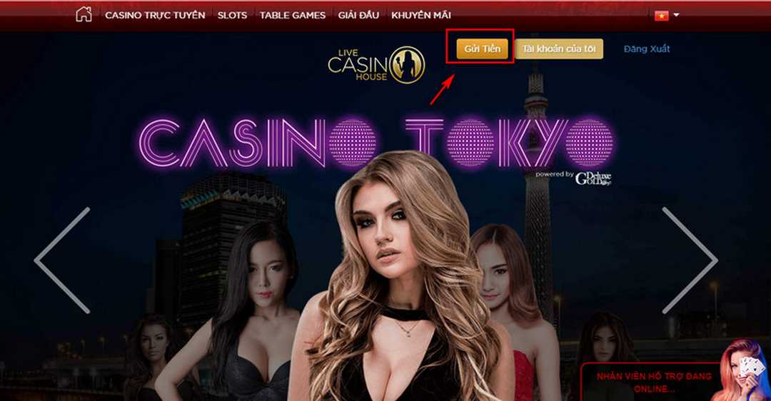 Sảnh game với những dealer hot nhất hiện nay.