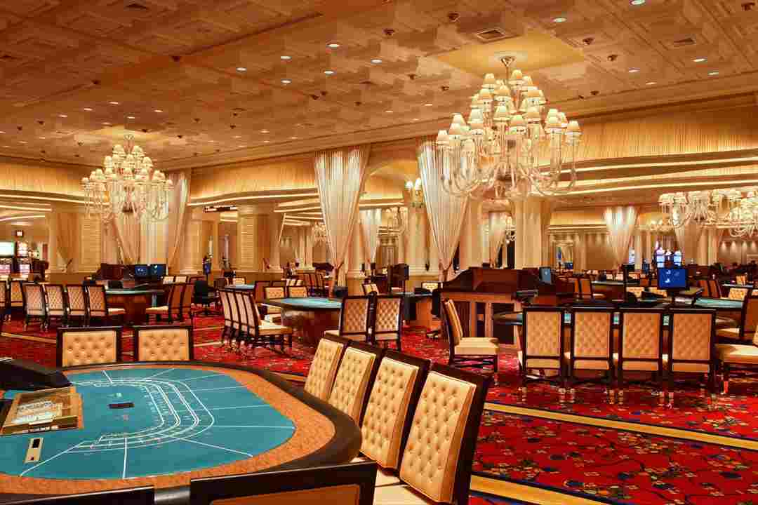 Các khu vực trò chơi sòng bạc tại Crown Casino Chrey Thom