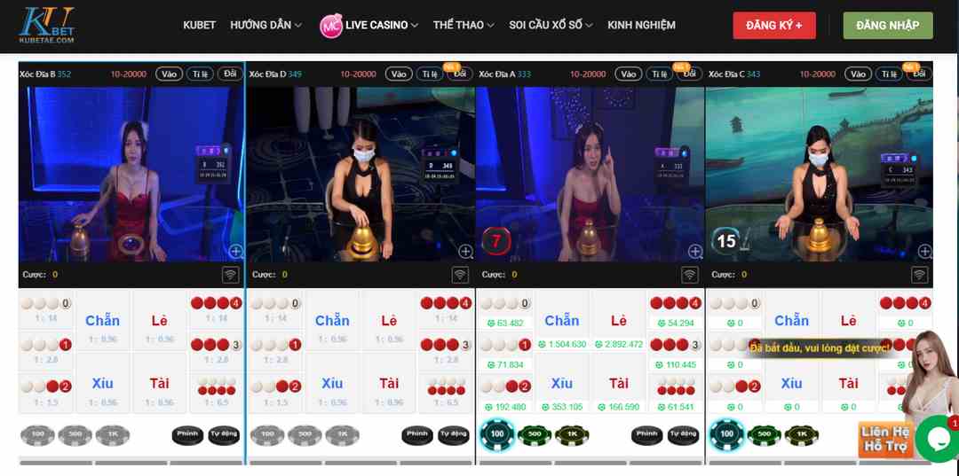 KUBET với sòng casino đa dạng trò chơi để bet thủ cá cược