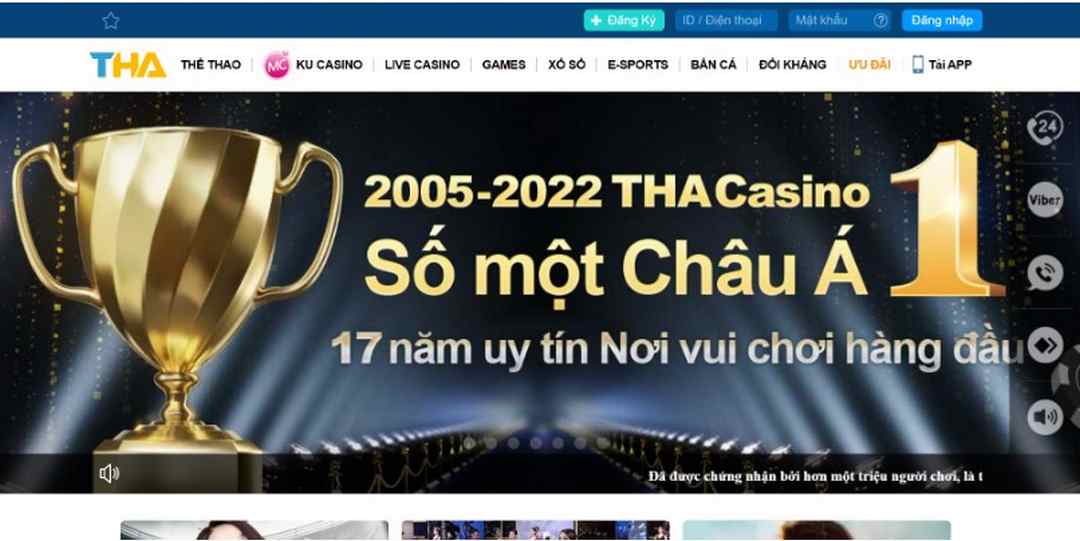 Thabet đơn vị đã có 17 năm oanh tạc làng giải trí online